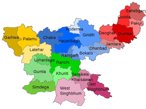 Know our jharkhand map